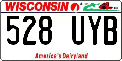 WI license plate 528UYB