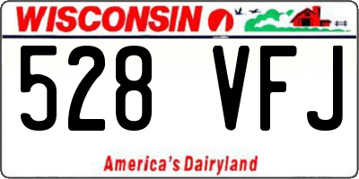 WI license plate 528VFJ