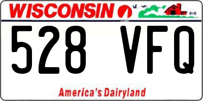 WI license plate 528VFQ