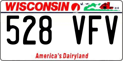WI license plate 528VFV