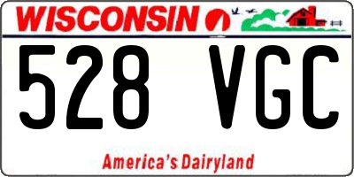 WI license plate 528VGC