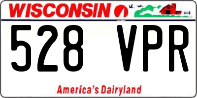WI license plate 528VPR