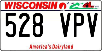 WI license plate 528VPV