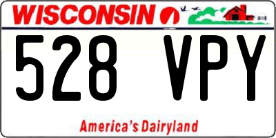 WI license plate 528VPY