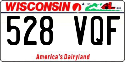 WI license plate 528VQF