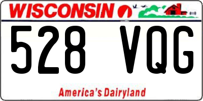 WI license plate 528VQG