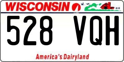 WI license plate 528VQH