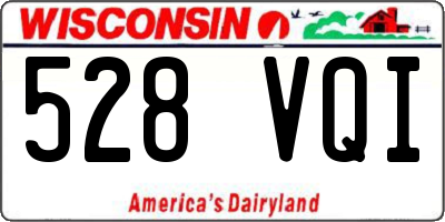 WI license plate 528VQI