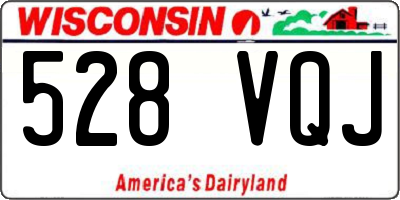 WI license plate 528VQJ