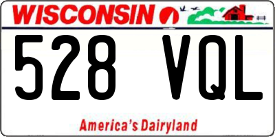 WI license plate 528VQL