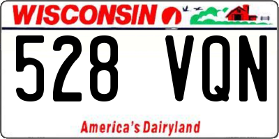 WI license plate 528VQN