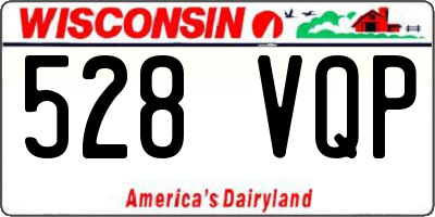 WI license plate 528VQP