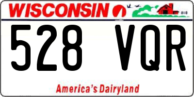 WI license plate 528VQR