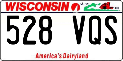 WI license plate 528VQS