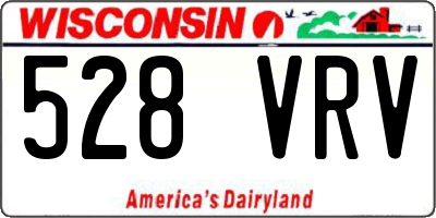 WI license plate 528VRV
