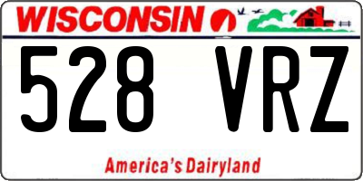 WI license plate 528VRZ