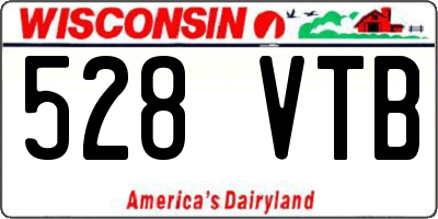 WI license plate 528VTB