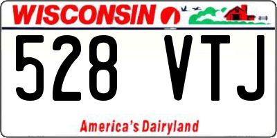 WI license plate 528VTJ