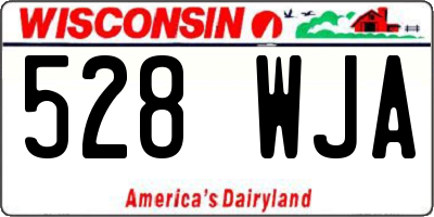 WI license plate 528WJA