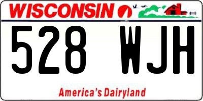 WI license plate 528WJH