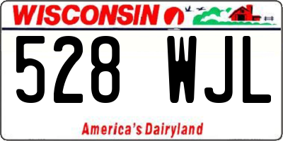 WI license plate 528WJL