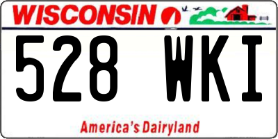WI license plate 528WKI