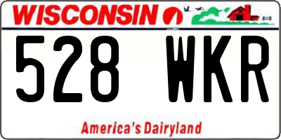 WI license plate 528WKR