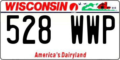 WI license plate 528WWP