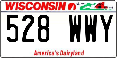WI license plate 528WWY