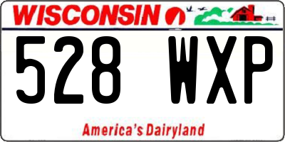 WI license plate 528WXP