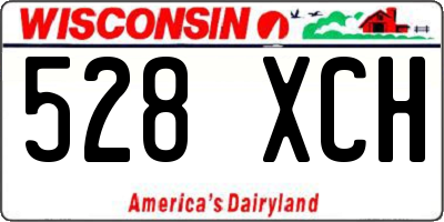 WI license plate 528XCH