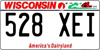 WI license plate 528XEI