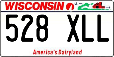 WI license plate 528XLL