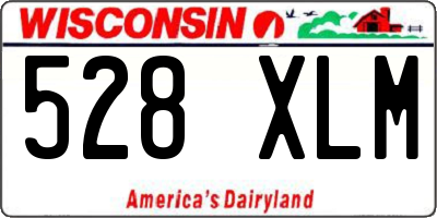 WI license plate 528XLM