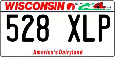 WI license plate 528XLP