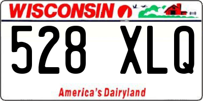 WI license plate 528XLQ