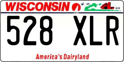 WI license plate 528XLR