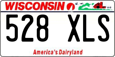 WI license plate 528XLS