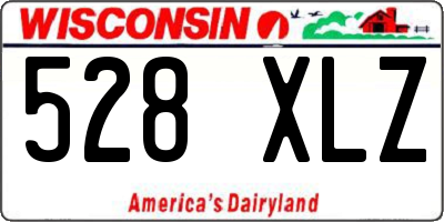 WI license plate 528XLZ