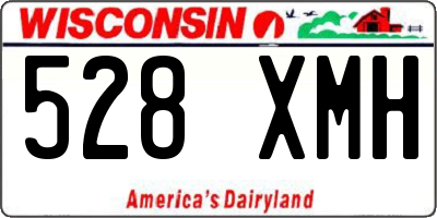WI license plate 528XMH