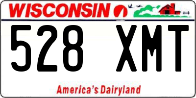 WI license plate 528XMT