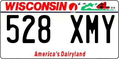 WI license plate 528XMY