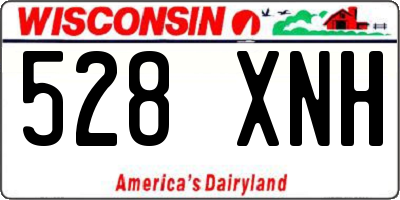 WI license plate 528XNH
