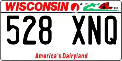 WI license plate 528XNQ