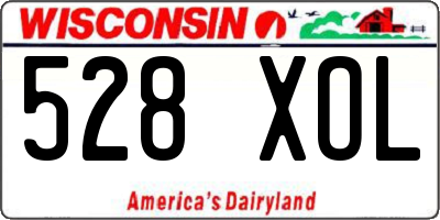 WI license plate 528XOL