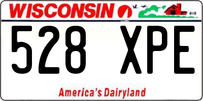 WI license plate 528XPE