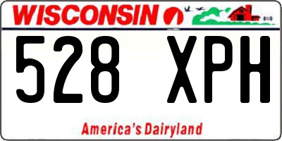 WI license plate 528XPH