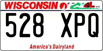 WI license plate 528XPQ