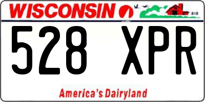 WI license plate 528XPR