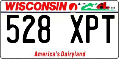 WI license plate 528XPT